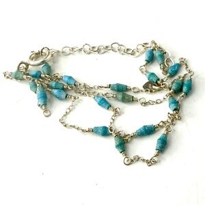 Sterling Silver Turquoise Necklace, Layering Necklace